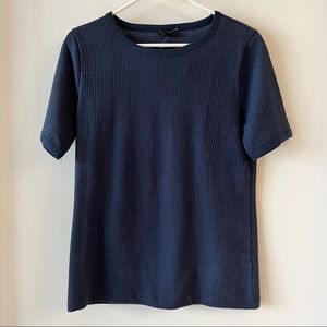 NWT J. Crew Waffle Knit Shirt Sleeve Top